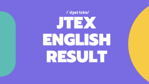 Resultado de inglês da JTEX