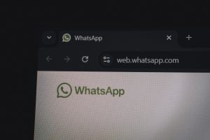 Tela inicial do WhatsApp Web no navegador.