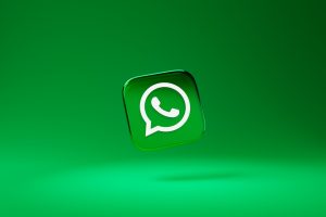 Ícone do WhatsApp em fundo verde
