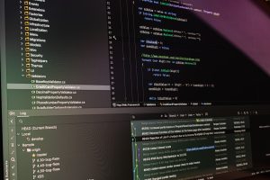 Tela de código fonte em editor de texto